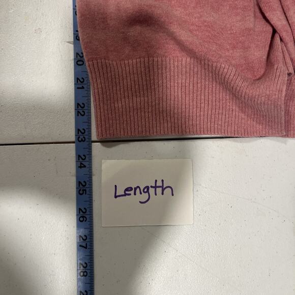 Banana Republic Women's Pink Striped M Sweater 2 Pockets Soft Girl Streetwear - Picture 10 of 12